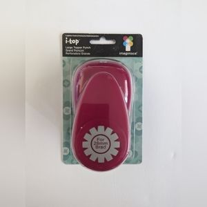 Imaginisce I-Top Flower Star 28mm Brad Paper Punch Scrapbooking Confetti